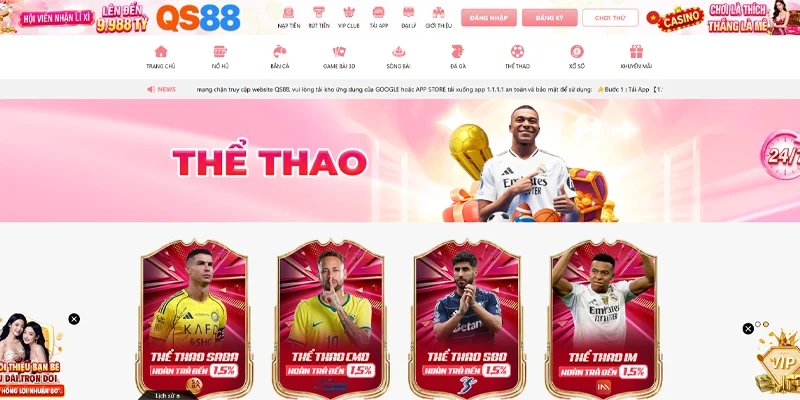 QS88 ⚡ Trang Game Peak Nhất 2026 ✔️ Link Đăng Ký QS 88 +188k 18 Thể thao QS88 "Cược là được"